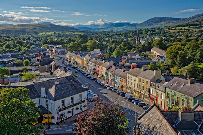 Aerial photograph of Kenmare town