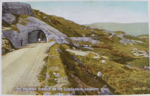 Another vintage postcard showing the twin tunnels in Bonane.