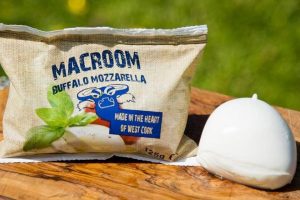 Macroom Buffalo Mozzarella packaging.